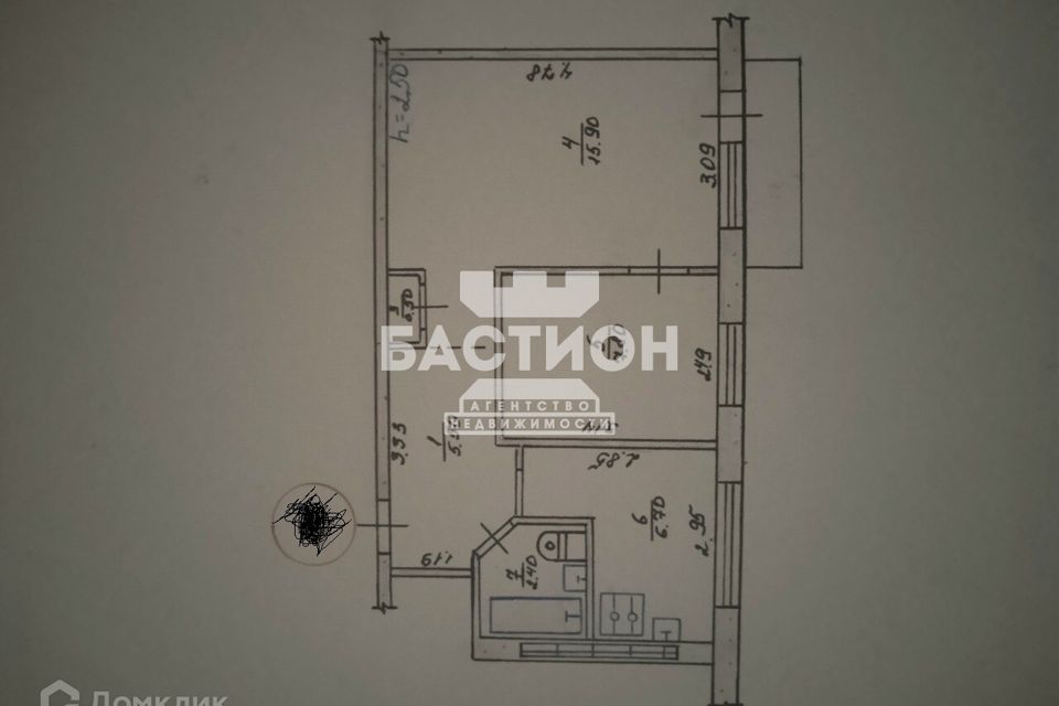 Продаётся 2-комнатная квартира, 40 м²