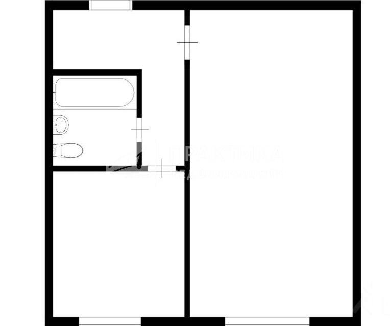 Продаётся 1-комнатная квартира, 33 м²