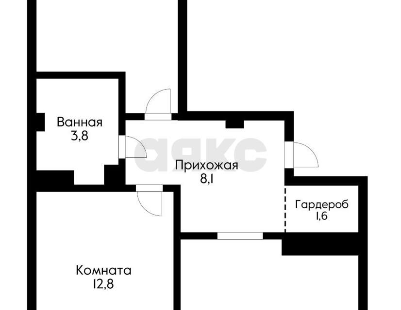 Продаётся 2-комнатная квартира, 58.3 м²