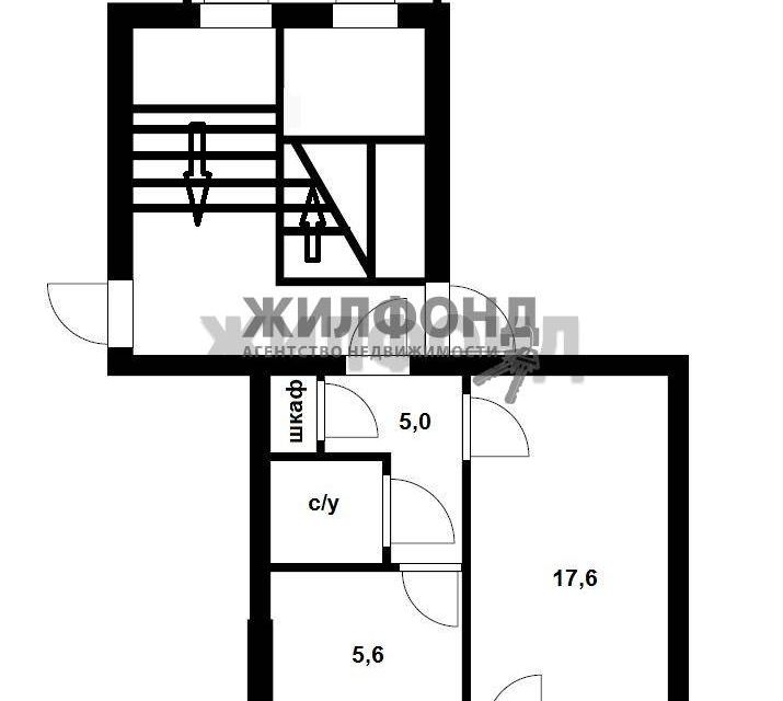 Продаётся 1-комнатная квартира, 31.5 м²