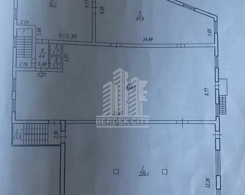 Сдаётся помещение своб. назначения, 603.3 м²