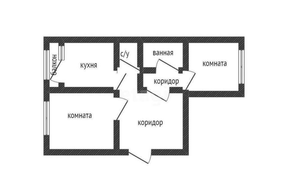 Продаётся 2-комнатная квартира, 67.8 м²