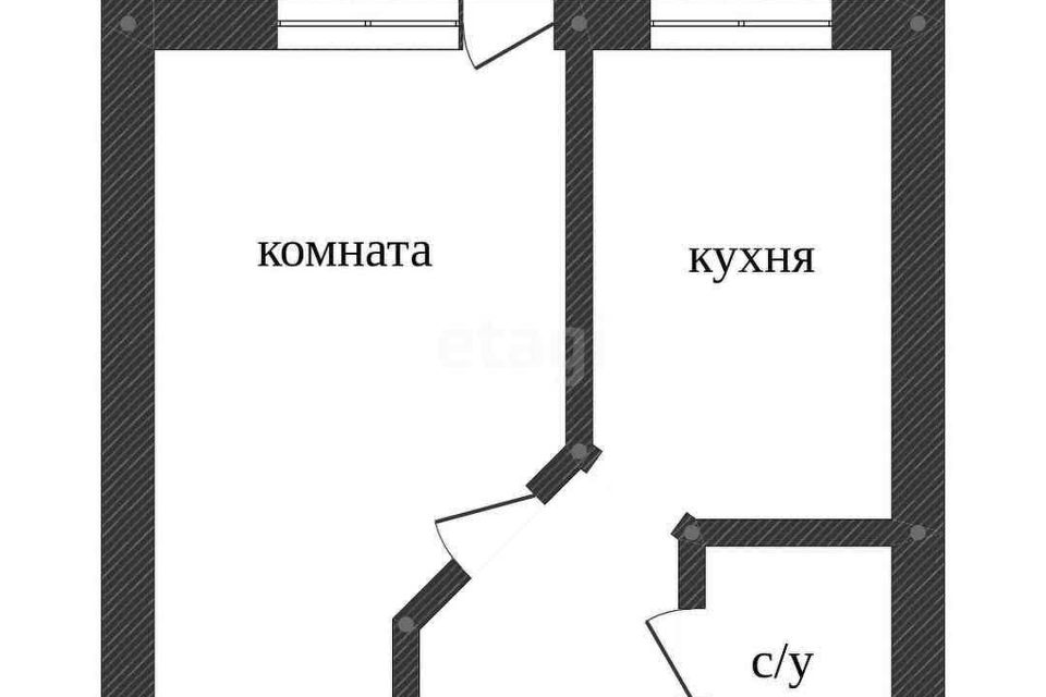 Продаётся 1-комнатная квартира, 33 м²