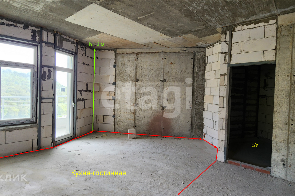 Продаётся 3-комнатная квартира, 68.97 м²