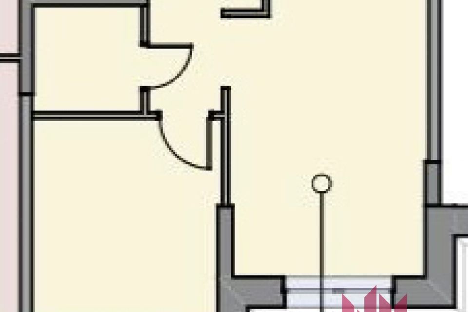 Продаётся 1-комнатная квартира, 36.5 м²