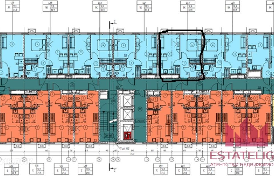 Продаётся 2-комнатная квартира, 32.9 м²