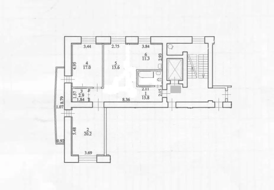 Продаётся 3-комнатная квартира, 84.9 м²
