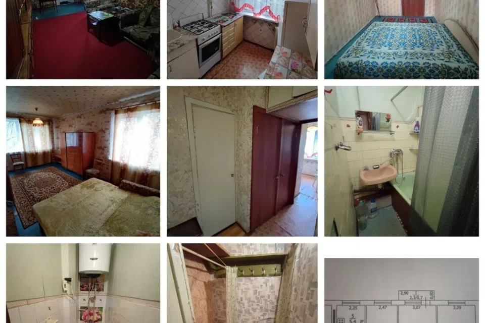 Продаётся 3-комнатная квартира, 61.1 м²