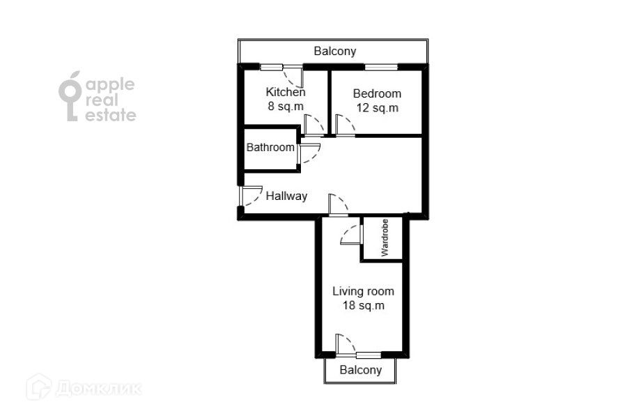 Продаётся 3-комнатная квартира, 69.8 м²
