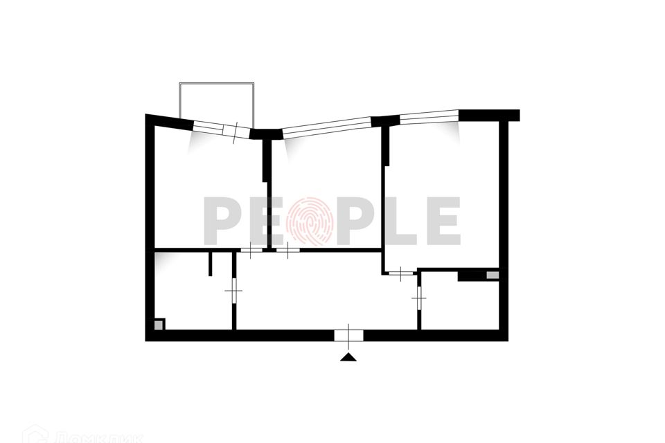 Продаётся 3-комнатная квартира, 75.4 м²