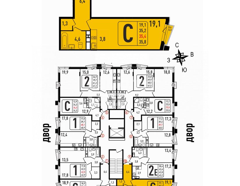 Продаётся студия, 35.3 м²