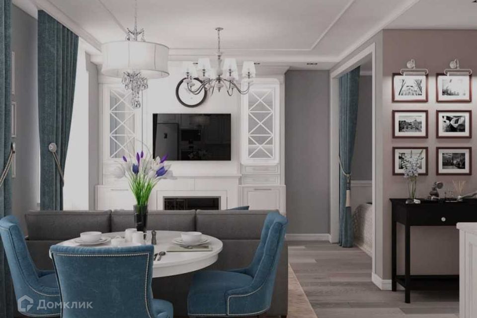 Продаётся 1-комнатная квартира, 46.3 м²