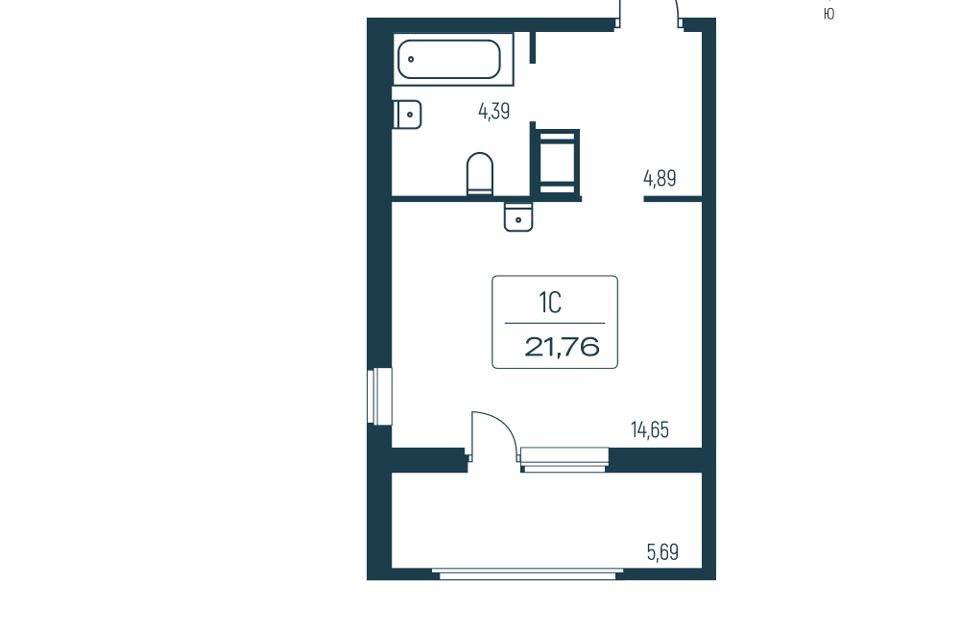 Продаётся студия, 23.9 м²