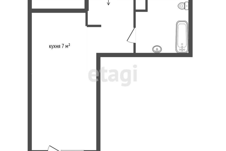 Продаётся студия, 25.35 м²