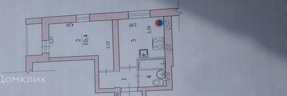 Продаётся 1-комнатная квартира, 24 м²
