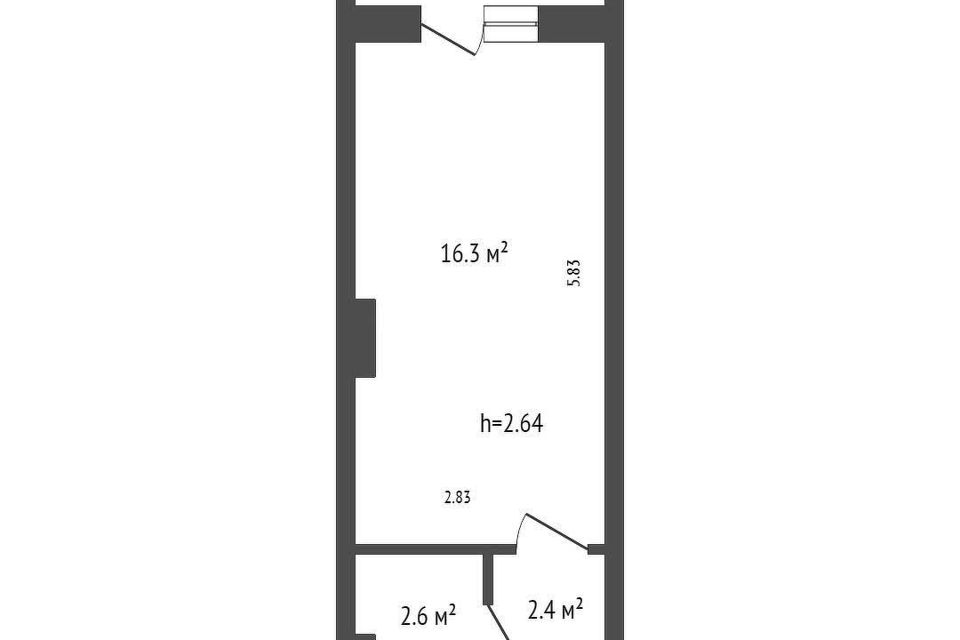Продаётся студия, 23 м²