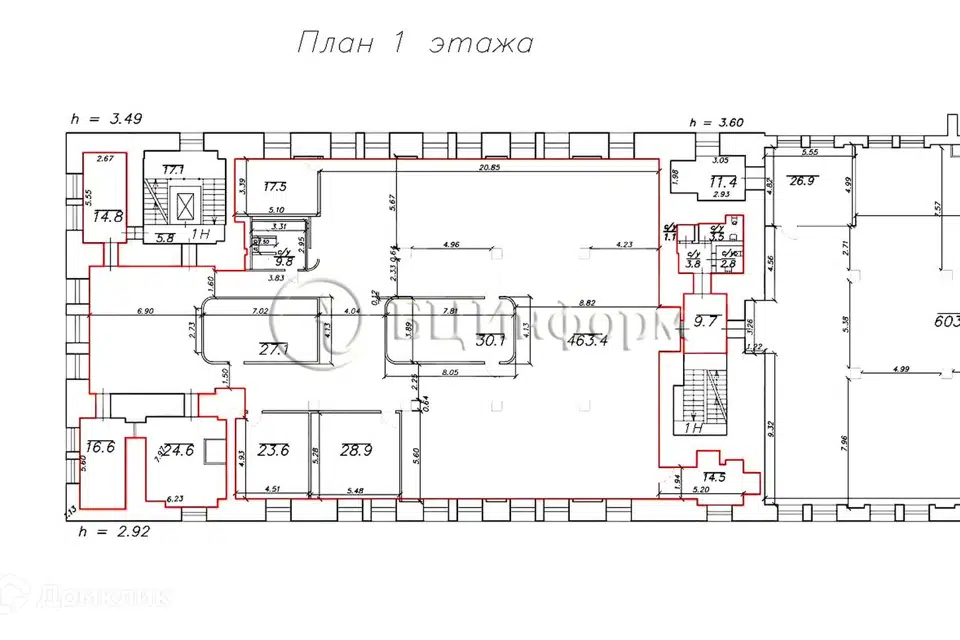 Сдаётся офис, 691.8 м²