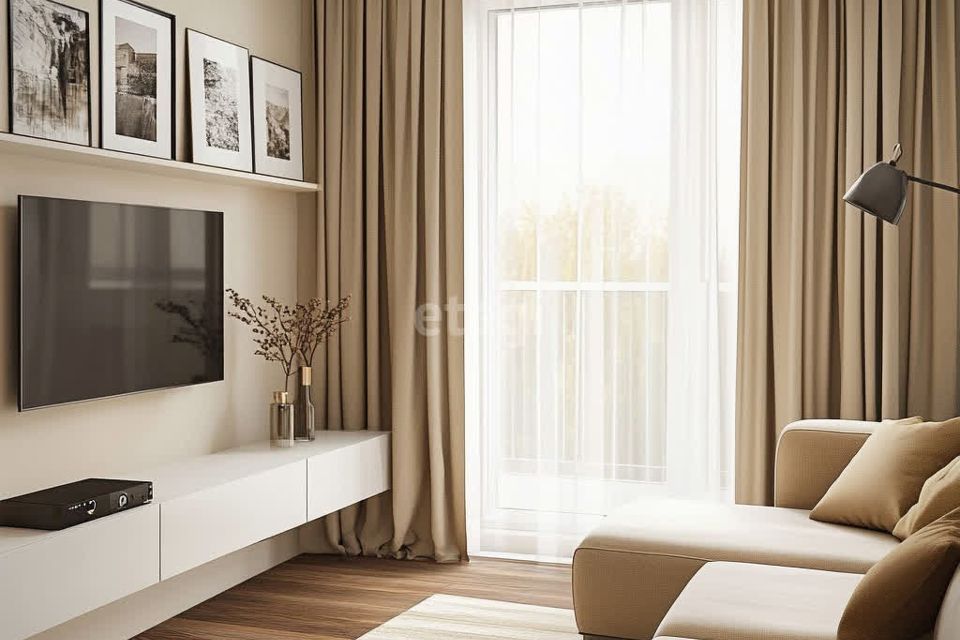 Продаётся 1-комнатная квартира, 33.8 м²