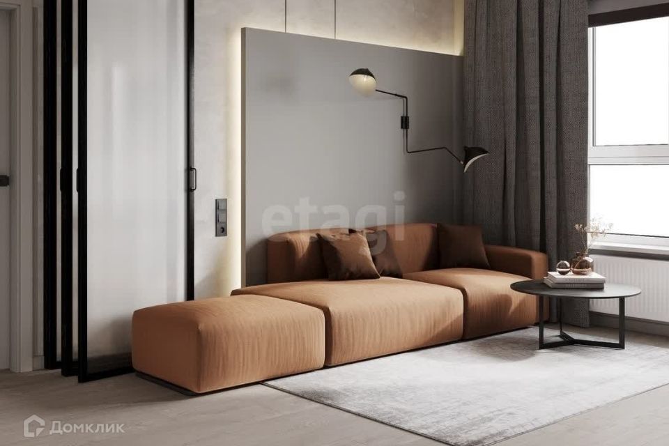 Продаётся 1-комнатная квартира, 44.8 м²