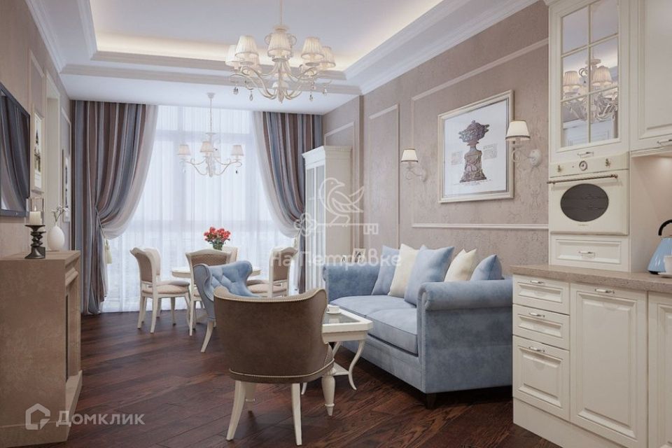 Продаётся 2-комнатная квартира, 75.1 м²
