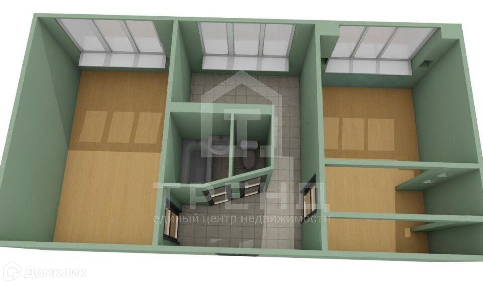 Продаётся 2-комнатная квартира, 44.5 м²