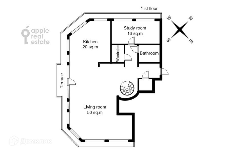 Продаётся 4-комнатная квартира, 211 м²