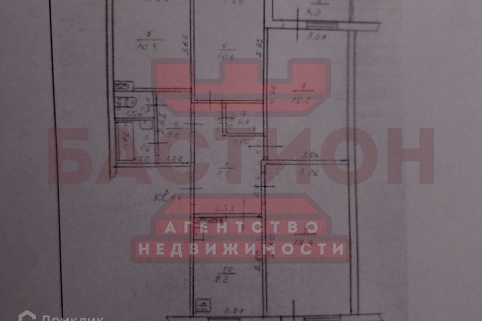 Продаётся 4-комнатная квартира, 75.2 м²