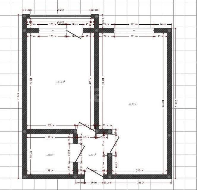 Продаётся 1-комнатная квартира, 37.5 м²