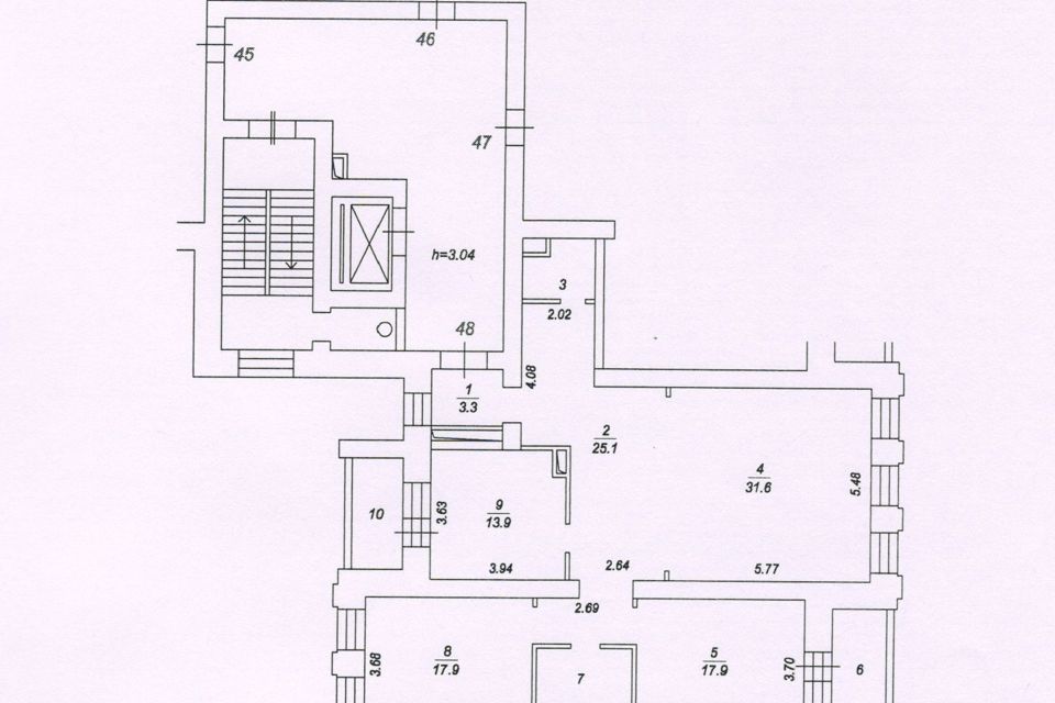Продаётся 3-комнатная квартира, 122.3 м²