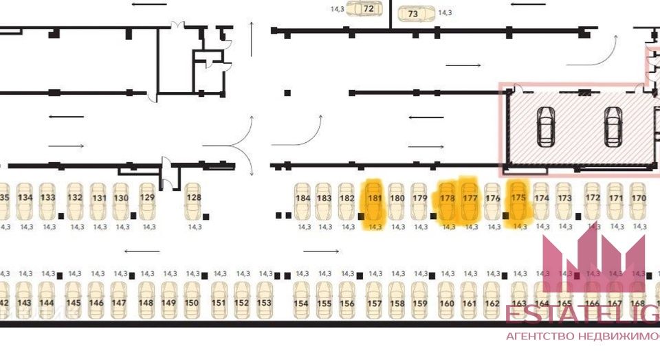 Сдаётся машиноместо, 14.3 м²