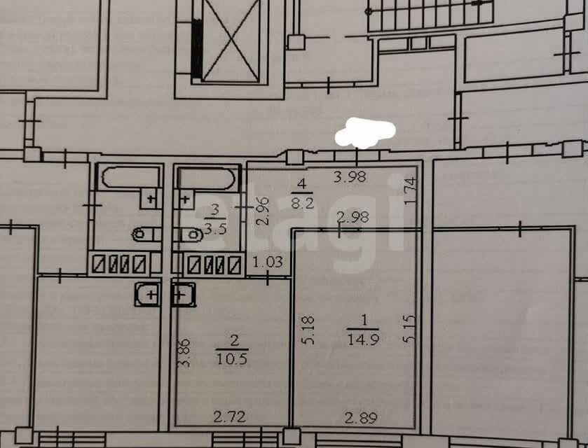 Продаётся 1-комнатная квартира, 37 м²