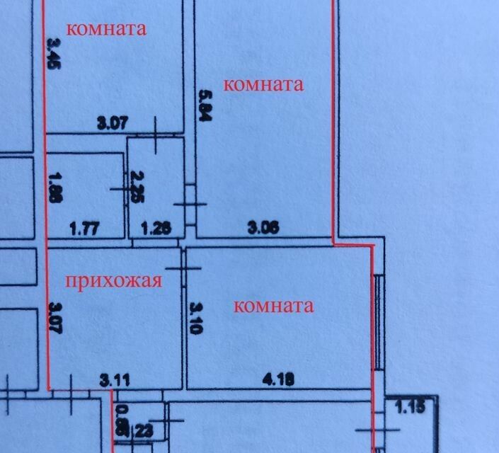 Продаётся 3-комнатная квартира, 75 м²