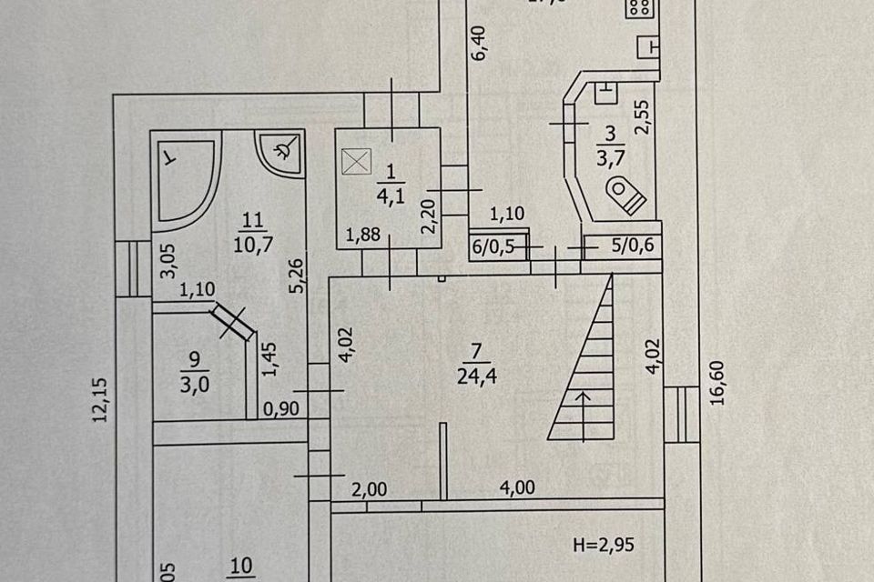 Продаётся 2-этажный дом, 176.6 м²