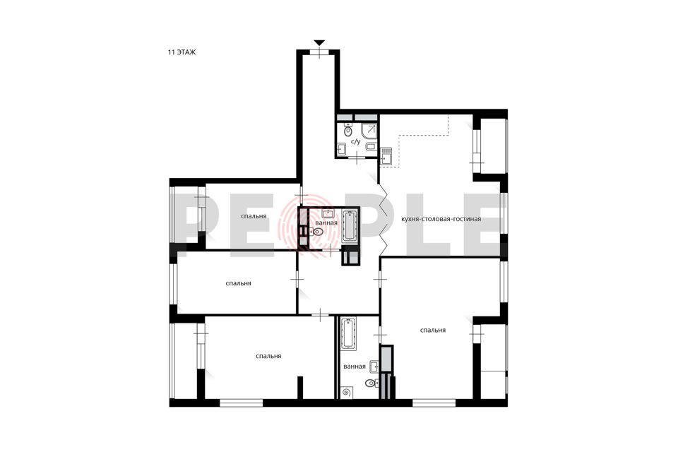 Продаётся 6-комнатная квартира, 164.5 м²