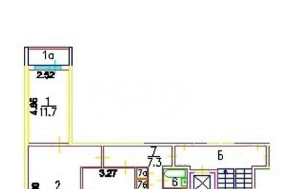 Продаётся 3-комнатная квартира, 65 м²