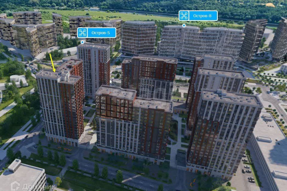 Продаётся 1-комнатная квартира, 44.7 м²