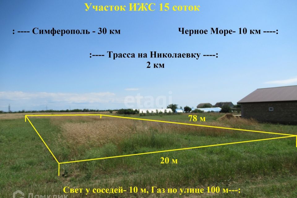 Купить Участок Заречное Симферопольского Района