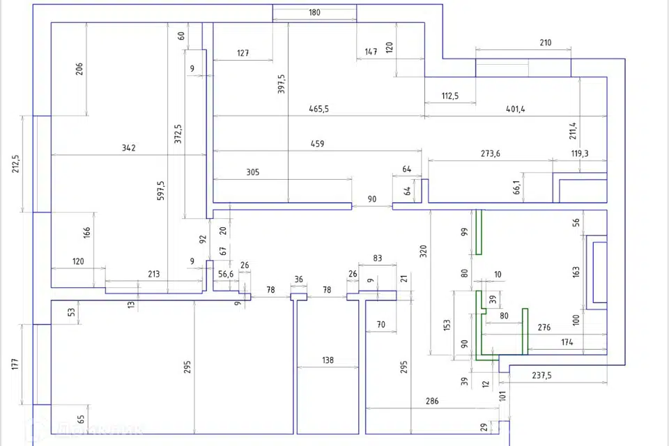 Продаётся 3-комнатная квартира, 95.3 м²