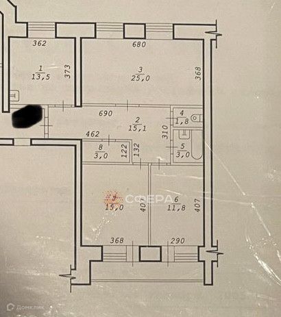 Продаётся 3-комнатная квартира, 88.2 м²