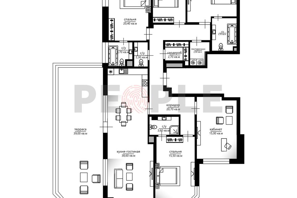 Продаётся 5-комнатная квартира, 171.3 м²