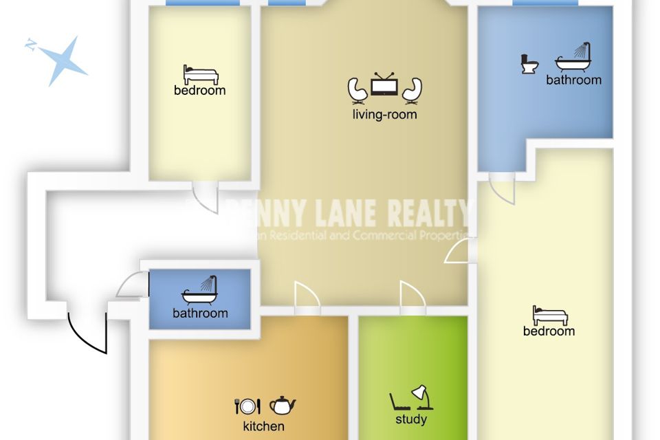 Сдаётся 4-комнатная квартира, 157 м²