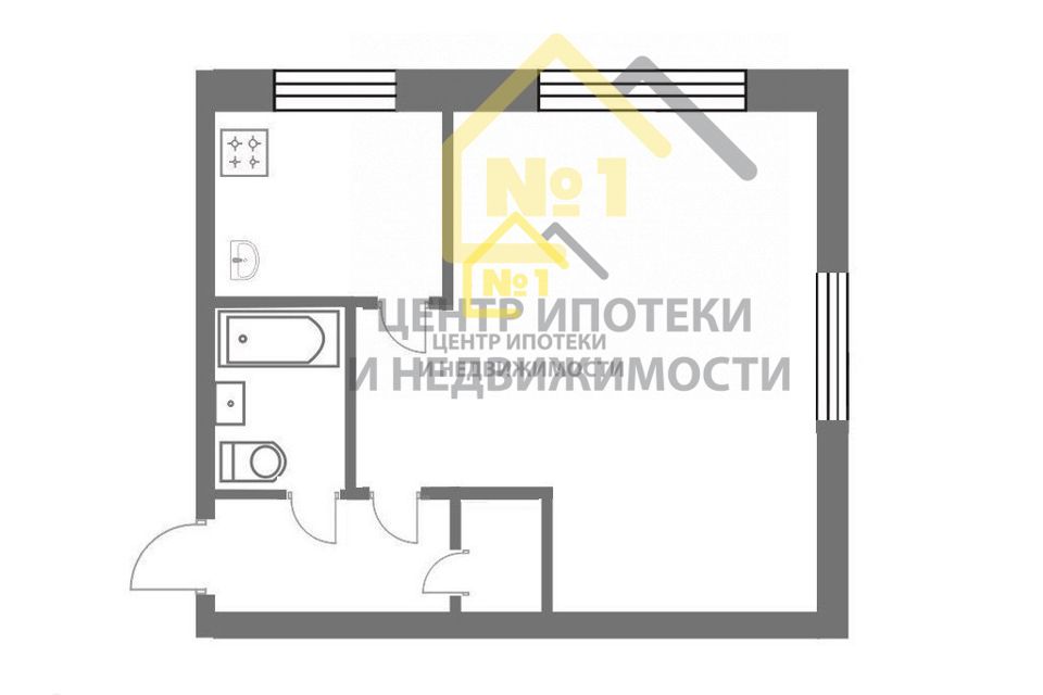 Сдаётся 1-комнатная квартира, 26 м²