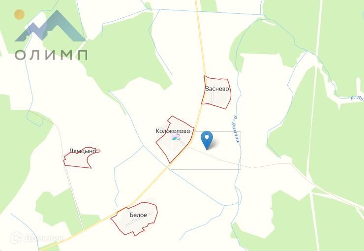 Уткино на карте