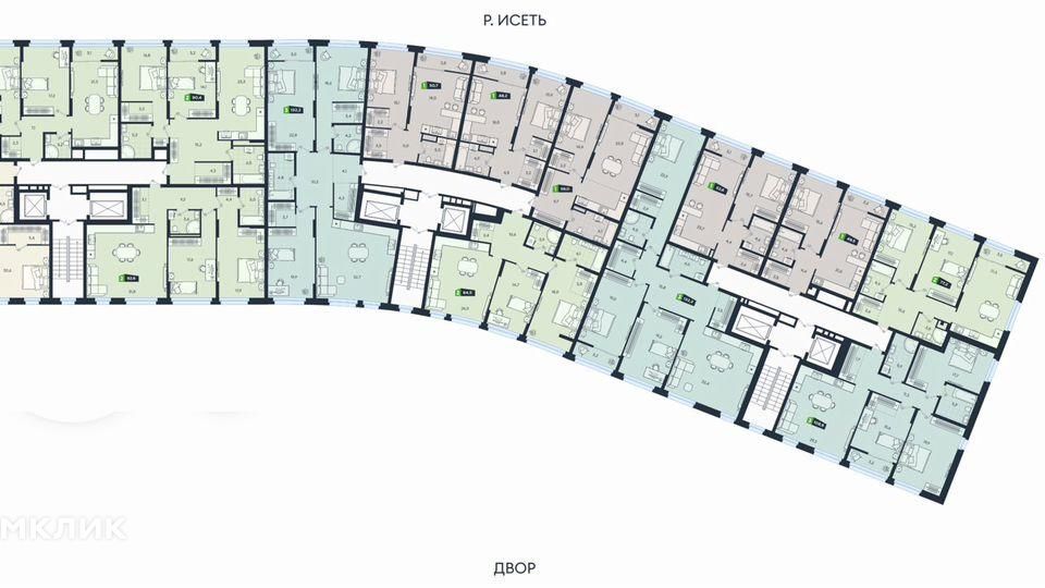 Продаётся 2-комнатная квартира, 84.5 м²