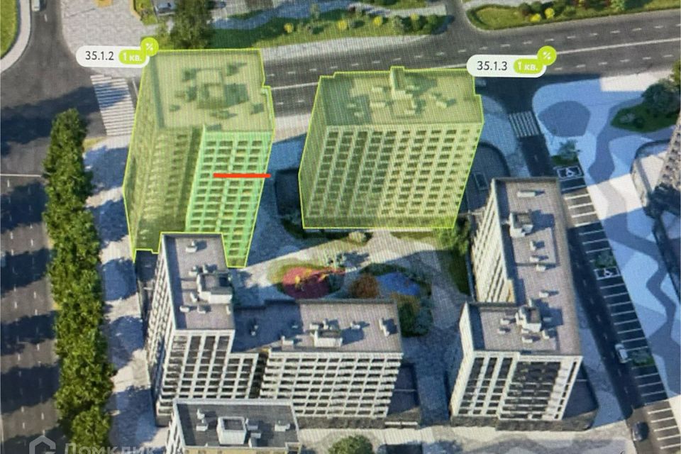 Продаётся 2-комнатная квартира, 37.6 м²