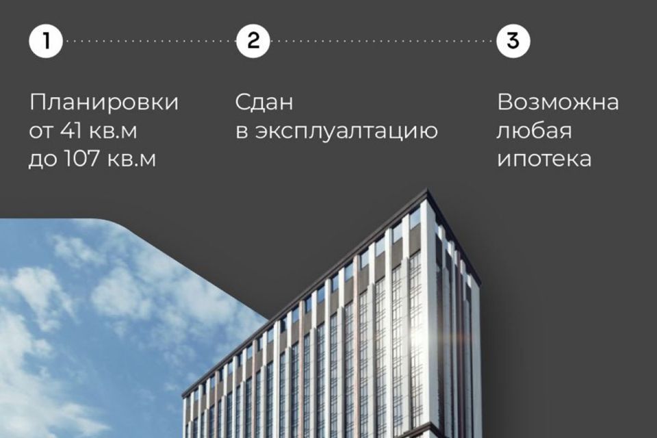 Продаётся 2-комнатная квартира, 54 м²