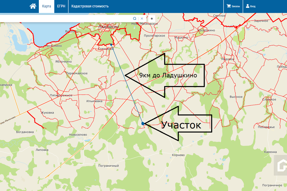 Карта багратионовского района калининградской области с поселками