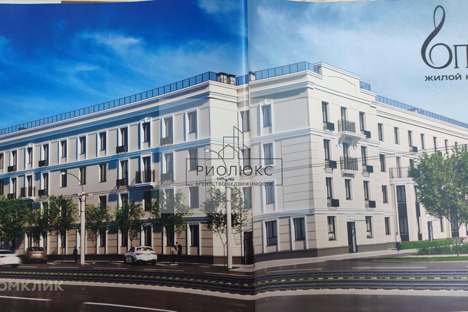 Продаётся 1-комнатная квартира, 42.86 м²