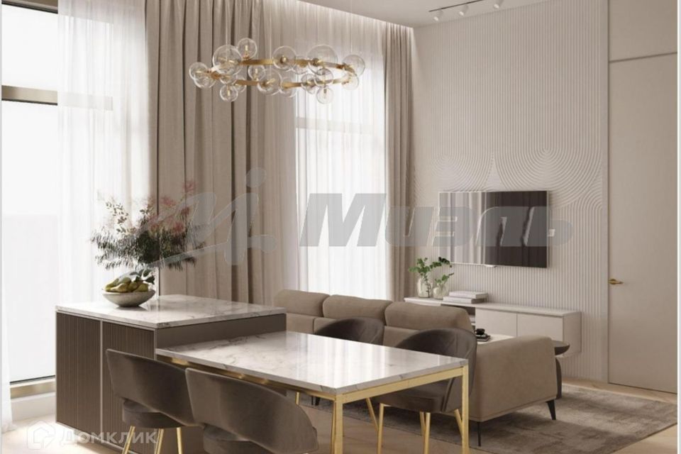 Продаётся 3-комнатная квартира, 65.2 м²