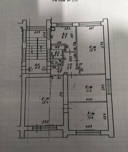 Продаётся 4-комнатная квартира, 72.8 м²